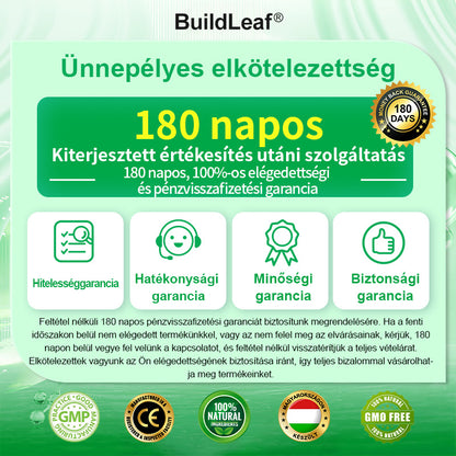 🍃 Korlátozott készlet! A BuildLeaf® 🎁 további 30% kedvezményt kínál! Helyezze vissza testét és egészségét. Cselekedjen most – ez a lehetőség nem tart sokáig.
